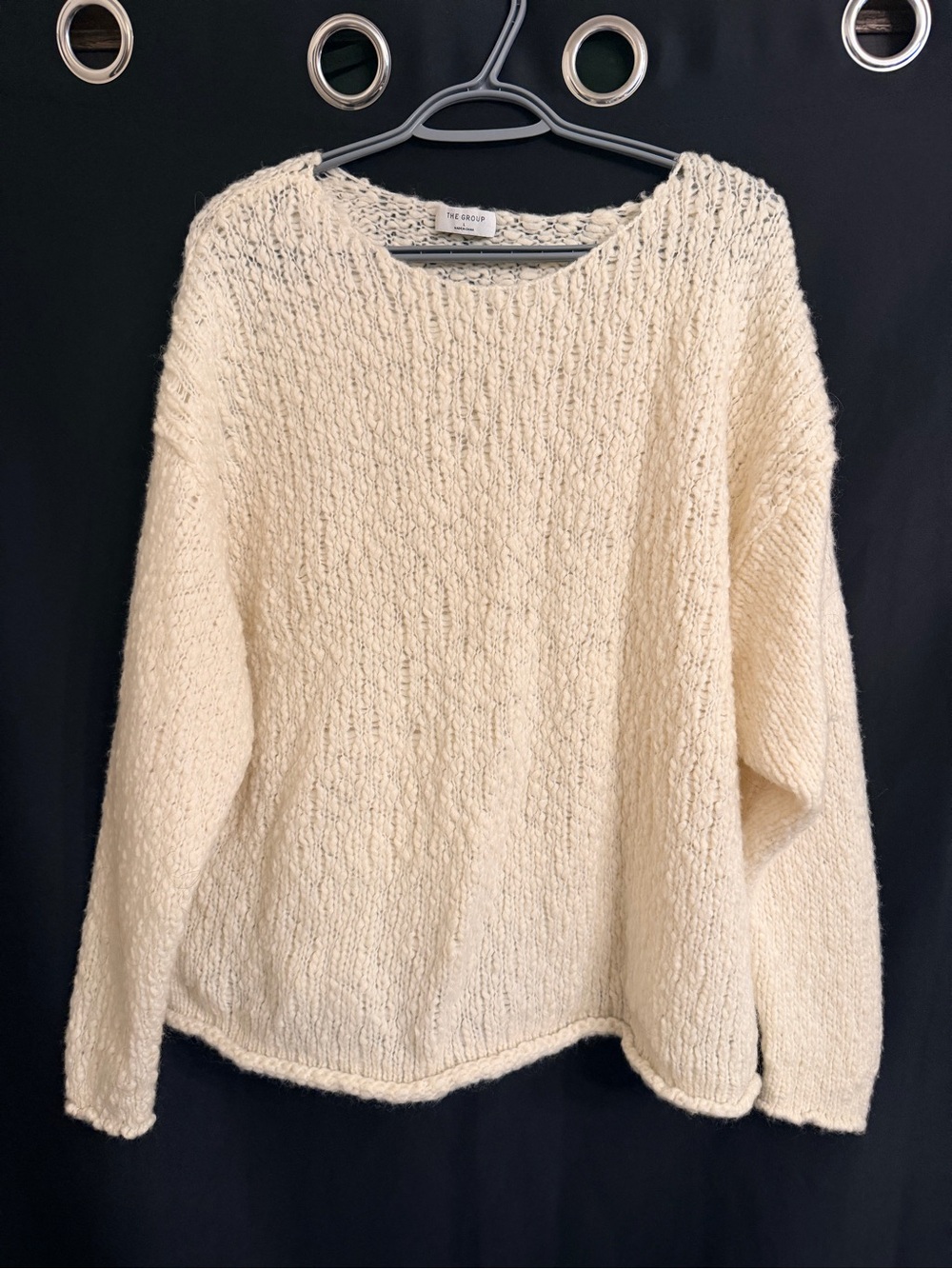 The Group Cream Cozy Knit Sweater - Size L